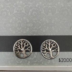 Sterling Silver Tree of Life Earrings
